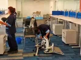 personal de limpieza para empresa de servicios cleaning staff for service company hombres y mujeres