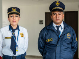 Personal de seguridad vigiladores vigiladoras personal d eseguridad security guard watcman hombre y mujer vigilantes de seguridad